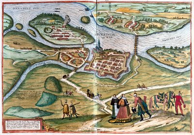 Gyor, Hongrie - dans "Civitates Orbis Terrarum" de Georg Braun, Cologne 1617 - Georg Braun