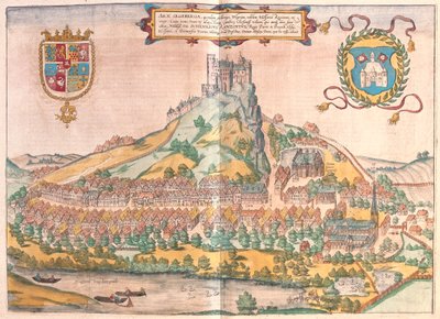 Couverture rigide, Segeberg, Allemagne - dans "Civitates Orbis Terrarum" de Georg Braun, Cologne 1617 - Georg Braun