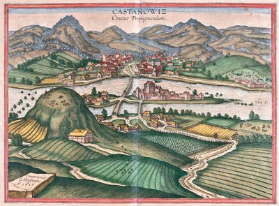 Kostajnica, Croatie - dans "Civitates Orbis Terrarum" de Georg Braun, Cologne 1617 - Georg Braun
