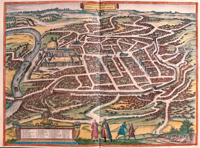 Vilnius, Lituanie - dans "Civitates Orbis Terrarum" de Georg Braun, Cologne 1617 - Georg Braun
