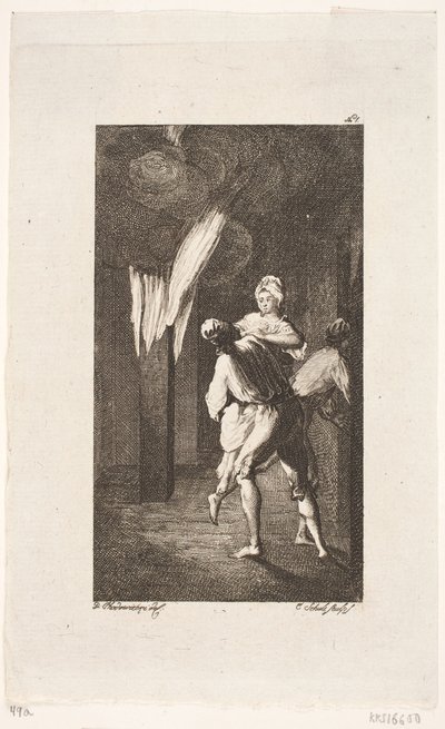 Vignette de titre pour Smollett "Les Aventures de Peregrine Pickle" - Georg Christian Schule