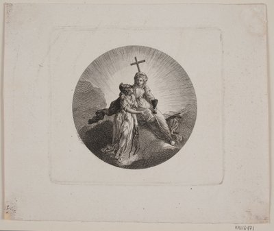 Vignette avec la Foi et Minerve - Georg Christian Schule