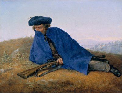 French : Aux avant-postes On Outpost - Georg Friedrich Kersting