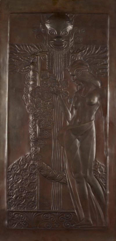 Nymphe et satyre - Georg Klimt