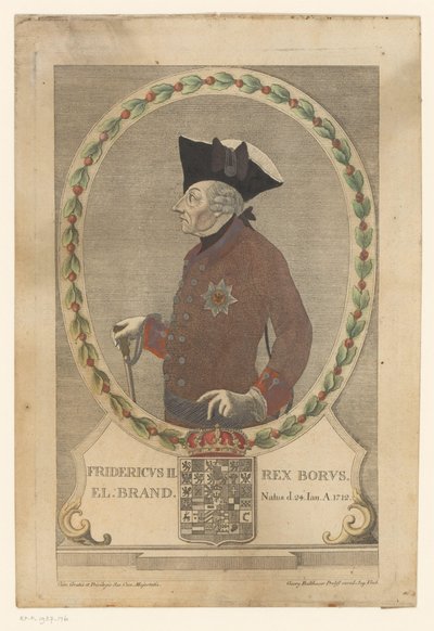 Portrait de Frédéric le Grand - Georg Mathäus Probst