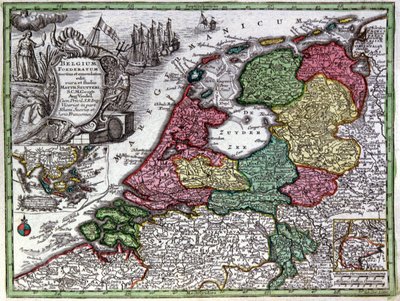 Carte de la Hollande - Georg Matthäus Seutter