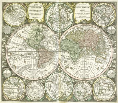 Carte du monde, 1744 - Georg Matthäus Seutter