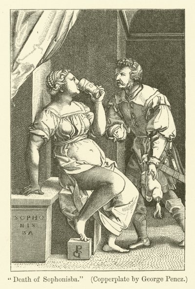 La Mort de Sophonisba - Georg Pencz