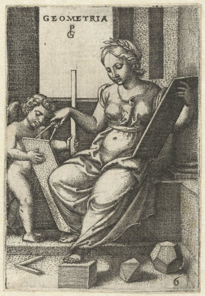 Meetkunde Geometria (Zeven Vrije Kunsten) - Georg Pencz