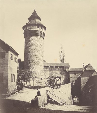 La tour ronde et la forteresse de Nuremberg (The Round Tower and Fortress in Nuremberg),c. 1852 (photo) - Georg Schmidt