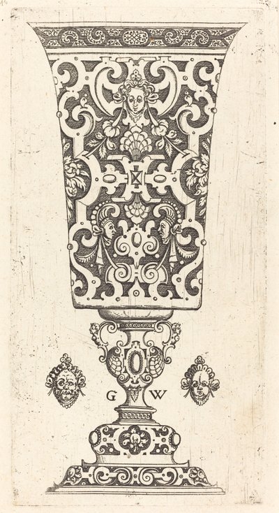 Gobelet décoré avec masque - Georg Wechter I