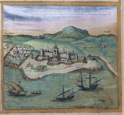 Elmina de Civitates Orbis Terrarum, vers 1572 - Georg Braun und Franz Hogenberg