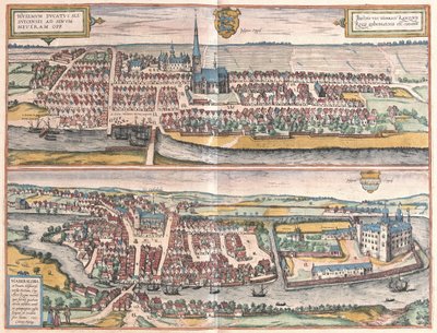 Husum, Allemagne, illustration de Civitates Orbis Terrarum - Georg Braun und Franz Hogenberg