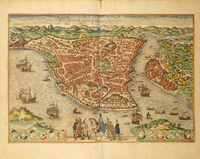 Istanbul du Civitates Orbis Terrarum par Georg Braun - Georg Braun and Hogenberg Franz