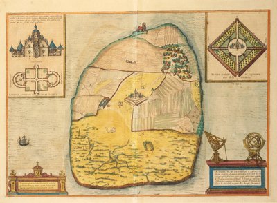 Uranienborg de Civitates Orbis Terrarum - Georg Braun and Hogenberg Franz