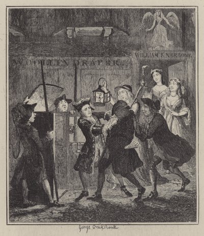 Illustration pour Jack Sheppard (gravure) - George (after) Cruikshank