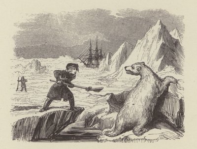 Le jeune Nelson tuant un ours polaire - George (after) Cruikshank