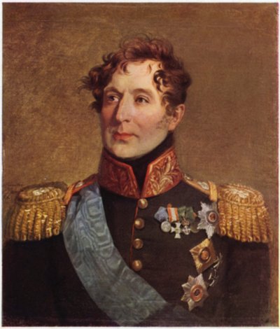 Portrait de Mikhail Miloradovitch (lithographie couleur) - George (after) Dawe