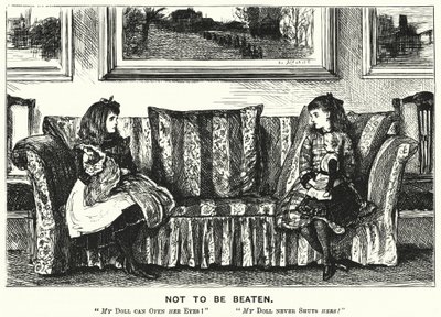 Caricature de Punch : Ne pas être battu - George (after) Du Maurier