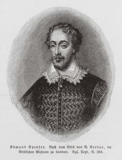 Edmund Spenser, poète anglais (gravure) - George (after) Vertue