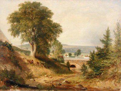 Aqueduc de canal traversant un ruisseau, c.1840-49 - George (attr.) Harvey
