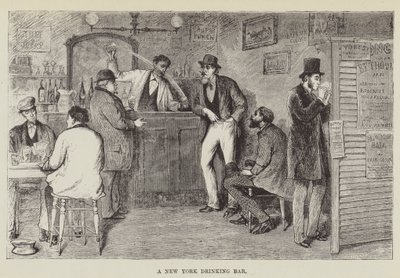 Un bar à New York - George Augustus Sala