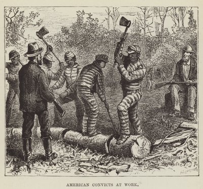 Condamnés américains au travail - George Augustus Sala