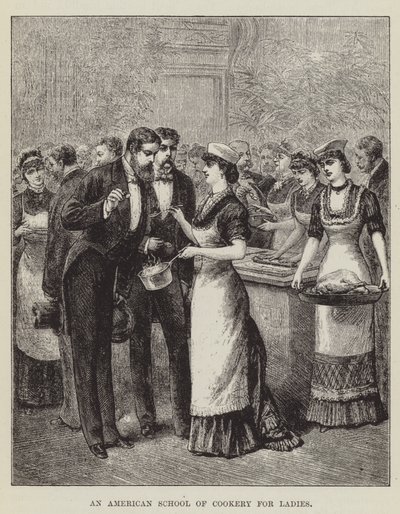 Une école de cuisine américaine pour dames - George Augustus Sala