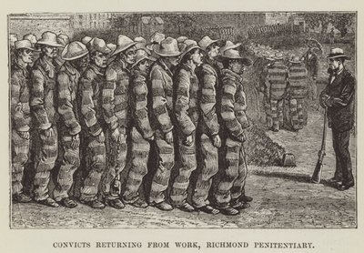 Les condamnés revenant du travail, pénitencier de Richmond - George Augustus Sala