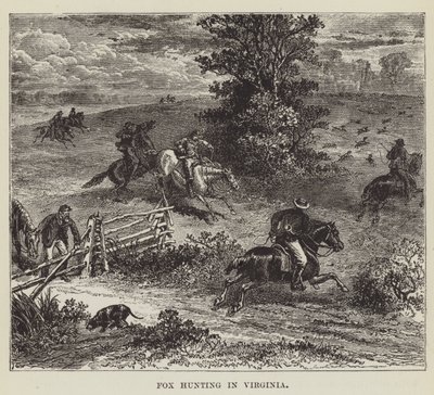 Chasse au renard en Virginie - George Augustus Sala
