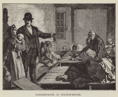 Chambre de logement à la station - George Augustus Sala