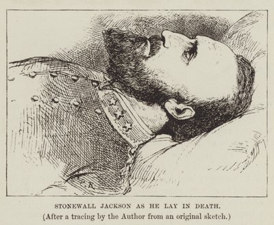 Stonewall Jackson sur son lit de mort - George Augustus Sala