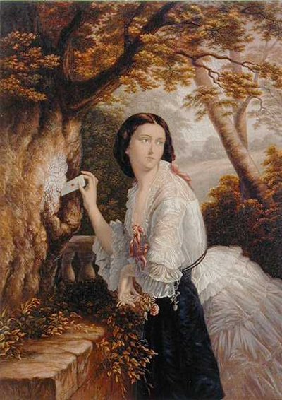 Boîte aux lettres des amoureux - George Baxter