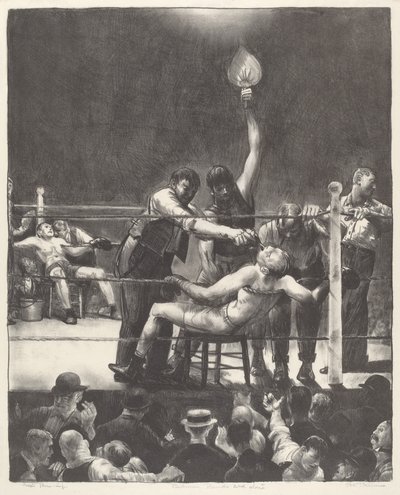 Entre les rounds, petit, deuxième pierre - George Bellows