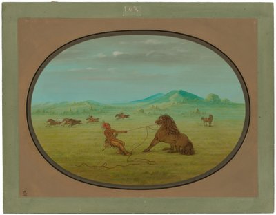 Capture de chevaux sauvages - Pawnee - George Catlin