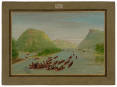 Le père Hennepin et deux compagnons faits prisonniers par les Sioux. Avril 1680 - George Catlin