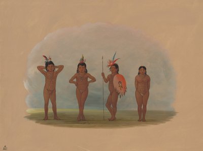 Quatre enfants Zurumati - George Catlin