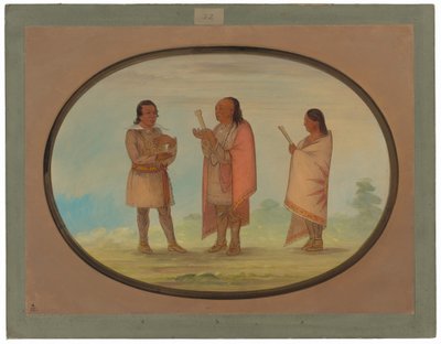 Indiens Kickapoo prêchant et priant - George Catlin