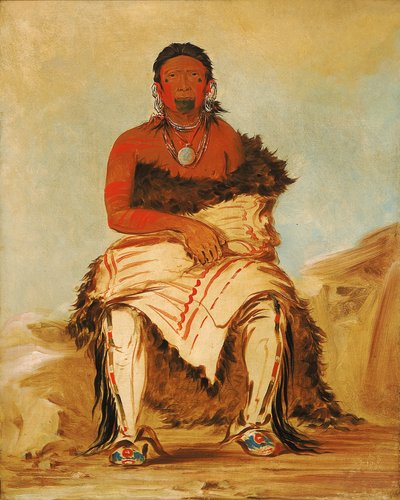 Lá-shah-le-stáw-hix, Man Chief, un Pawnee républicain - George Catlin