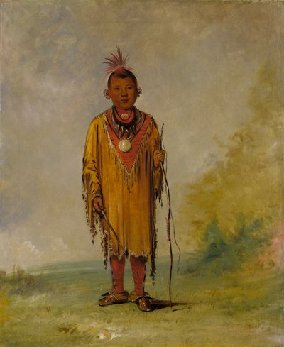 Me-sóu-wahk, Poil de cerf, Fils préféré de Kee-o-kúk - George Catlin