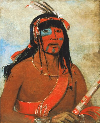 O-tá-wah, Le Ottaway, un guerrier - George Catlin