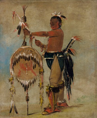 Pash-ee-pa-hó, Little Stabbing Chief, un vénérable chef Sauk - George Catlin