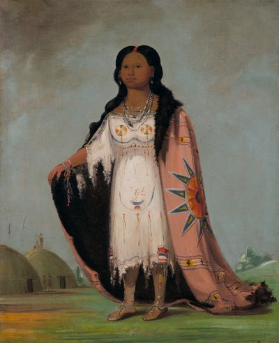 Pshán-shaw, herbe odorante, fille de douze ans de la Main Sanglante - George Catlin