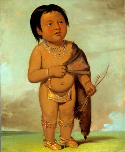 Tcha-aés-ka-ding, petit-fils de la graisse dorsale du buffle - George Catlin