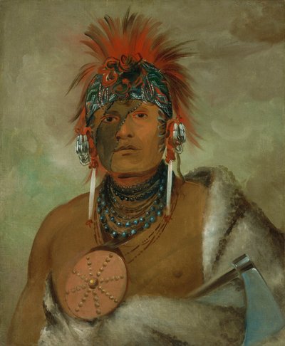 Wá-hón-ga-shee, Pas de fou, un grand dandy, 1832 - George Catlin