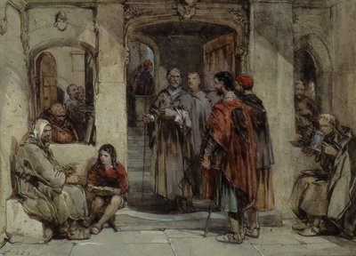 Une scène de la vie monastique, 1850 - George Cattermole