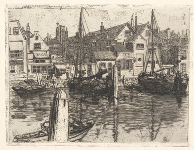 La Meuse à Dordrecht - George Charles Aid