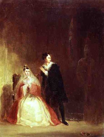 Hamlet et Gertrude avec le fantôme, Acte III Scène 4 de 
