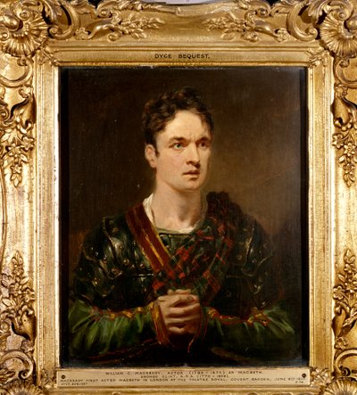 William Macready en Macbeth, vers 1820 - George Clint