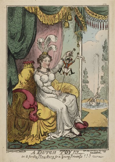 Un jouet hollandais !!! ou, Un joli jouet pour une jeune princesse !!! Hourra, mars 1814, publié le 20 juin - George Cruikshank